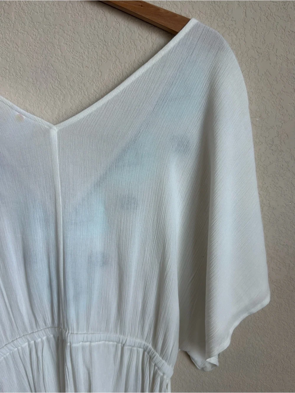Kona Sol White Embroidered Tassel Swim Cover Up Dress Size M Boho Resort Wear - Picture 11 of 15